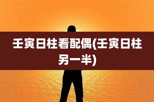 壬寅日柱看配偶(壬寅日柱另一半)