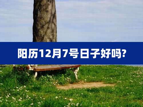 阳历12月7号日子好吗?