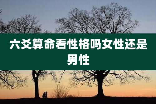 六爻算命看性格吗女性还是男性