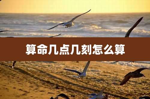 算命几点几刻怎么算