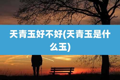 天青玉好不好(天青玉是什么玉)