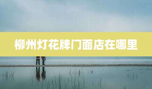 柳州灯花牌门面店在哪里