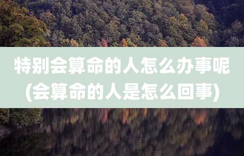 特别会算命的人怎么办事呢(会算命的人是怎么回事)