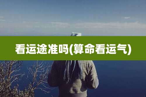 看运途准吗(算命看运气)