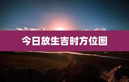 今日放生吉时方位图