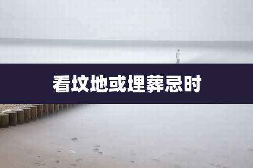 看坟地或埋葬忌时