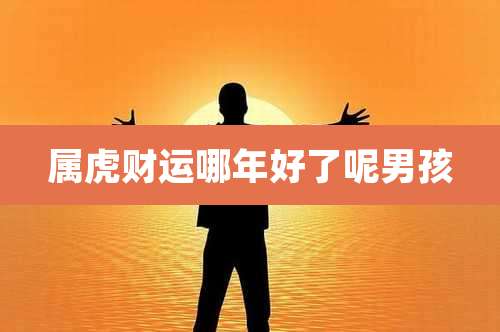 属虎财运哪年好了呢男孩