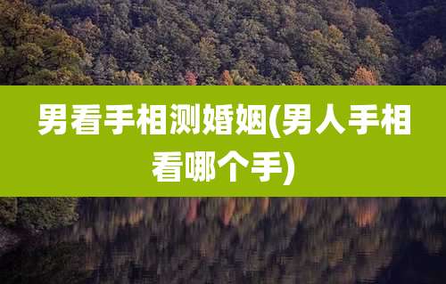 男看手相测婚姻(男人手相看哪个手)