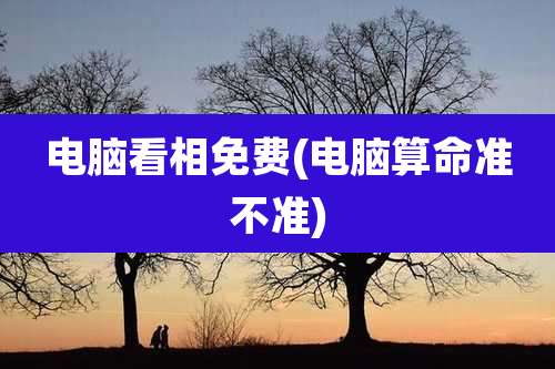 电脑看相免费(电脑算命准不准)