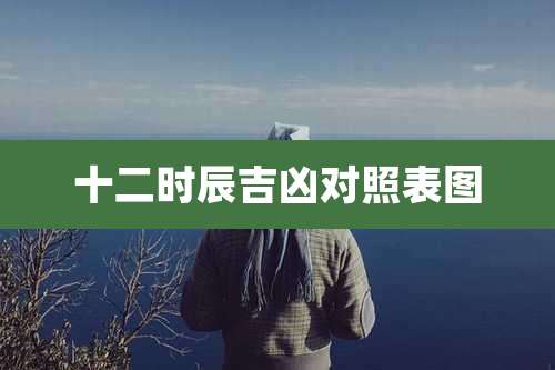 十二时辰吉凶对照表图