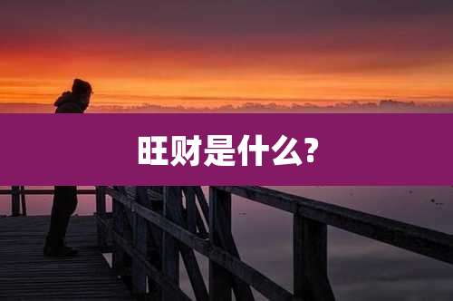 旺财是什么?