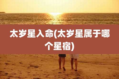 太岁星入命(太岁星属于哪个星宿)
