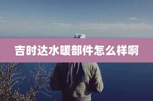 吉时达水暖部件怎么样啊