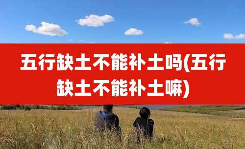 五行缺土不能补土吗(五行缺土不能补土嘛)