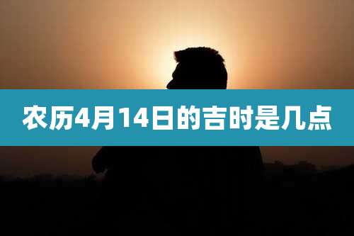 农历4月14日的吉时是几点