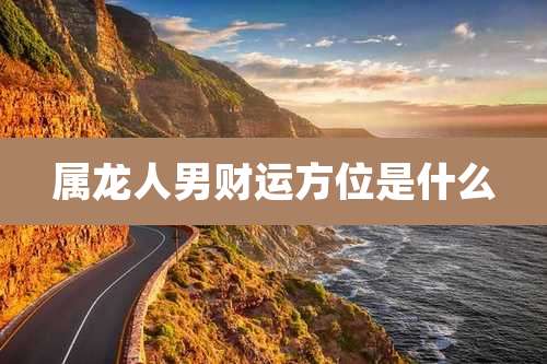 属龙人男财运方位是什么