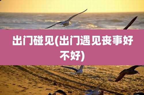 出门碰见(出门遇见丧事好不好)