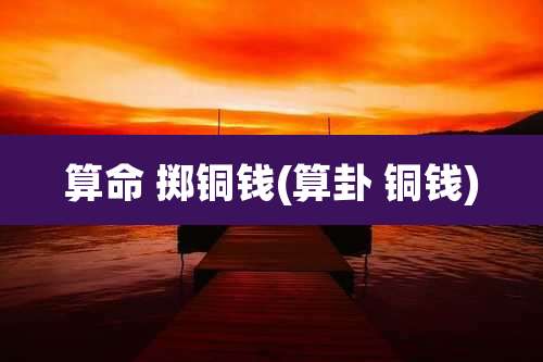 算命 掷铜钱(算卦 铜钱)