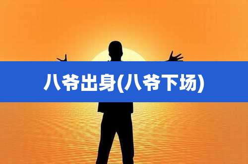 八爷出身(八爷下场)