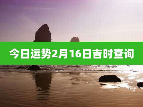 今日运势2月16日吉时查询