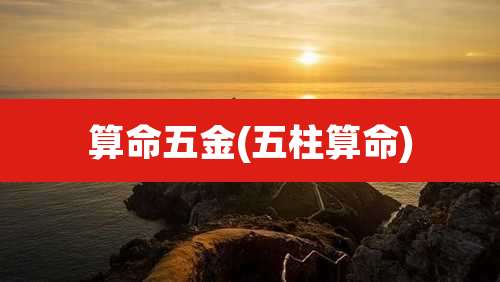 算命五金(五柱算命)
