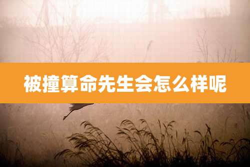 被撞算命先生会怎么样呢