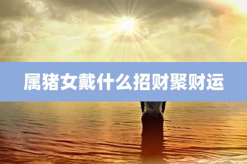 属猪女戴什么招财聚财运