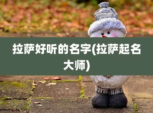 拉萨好听的名字(拉萨起名大师)