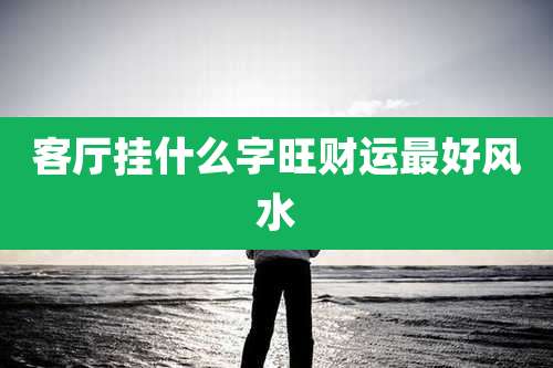 客厅挂什么字旺财运最好风水