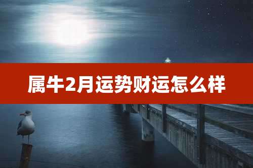 属牛2月运势财运怎么样