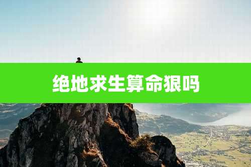 绝地求生算命狠吗