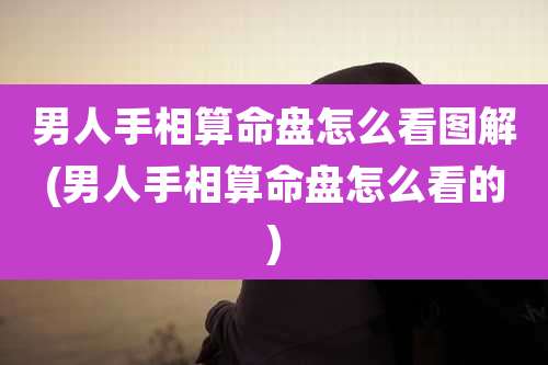 男人手相算命盘怎么看图解(男人手相算命盘怎么看的)