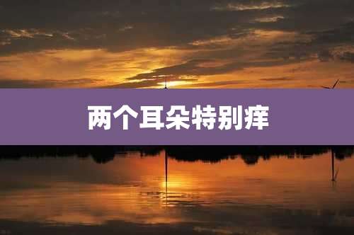 两个耳朵特别痒