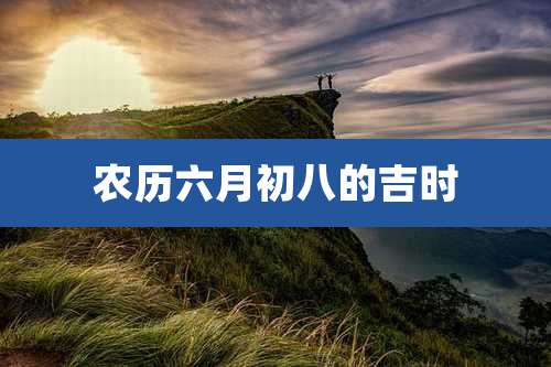 农历六月初八的吉时