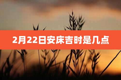 2月22日安床吉时是几点