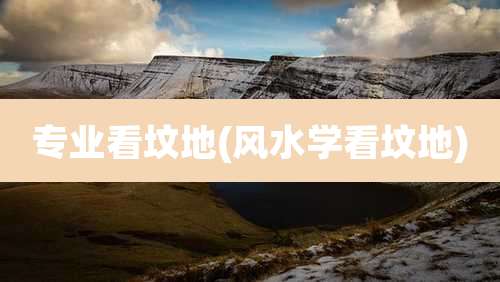 专业看坟地(风水学看坟地)