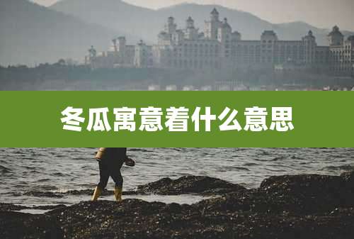 冬瓜寓意着什么意思