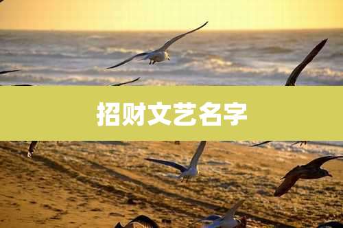 招财文艺名字