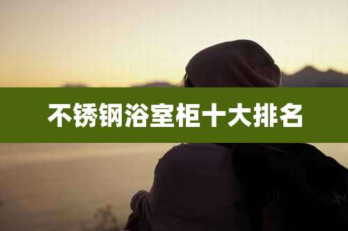 不锈钢浴室柜十大排名