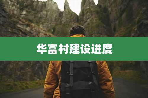 华富村建设进度