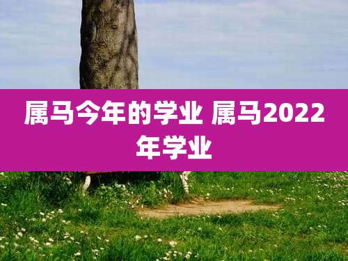 属马今年的学业 属马2022年学业