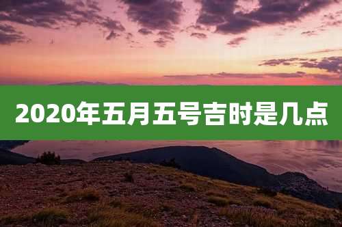 2020年五月五号吉时是几点
