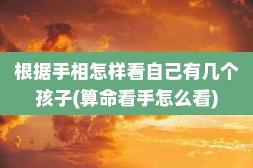 根据手相怎样看自己有几个孩子(算命看手怎么看)
