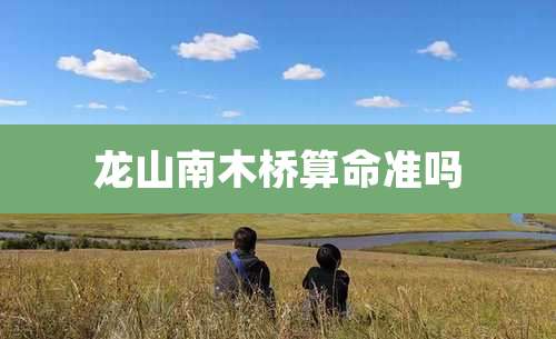 龙山南木桥算命准吗