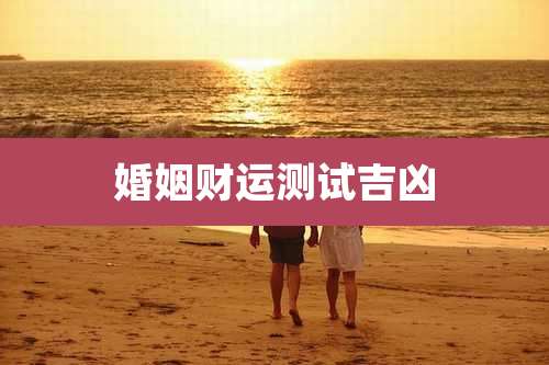 婚姻财运测试吉凶