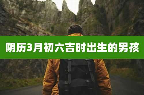 阴历3月初六吉时出生的男孩