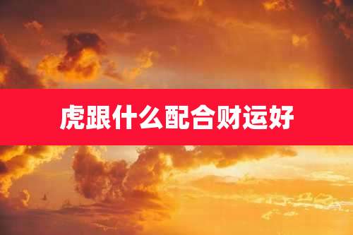 虎跟什么配合财运好