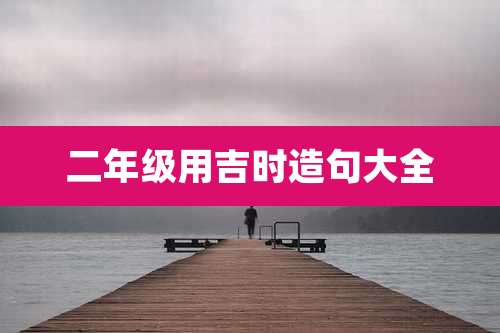 二年级用吉时造句大全
