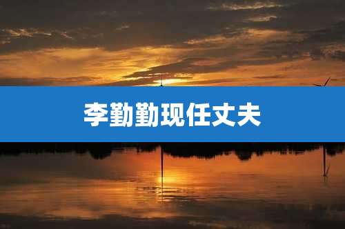 李勤勤现任丈夫