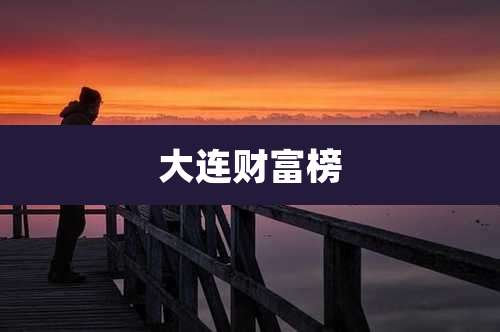 大连财富榜